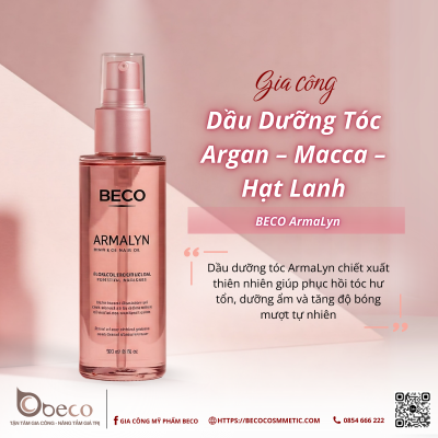 GIA CÔNG DẦU DƯỠNG TÓC ARGAN – MACCA – HẠT LANH