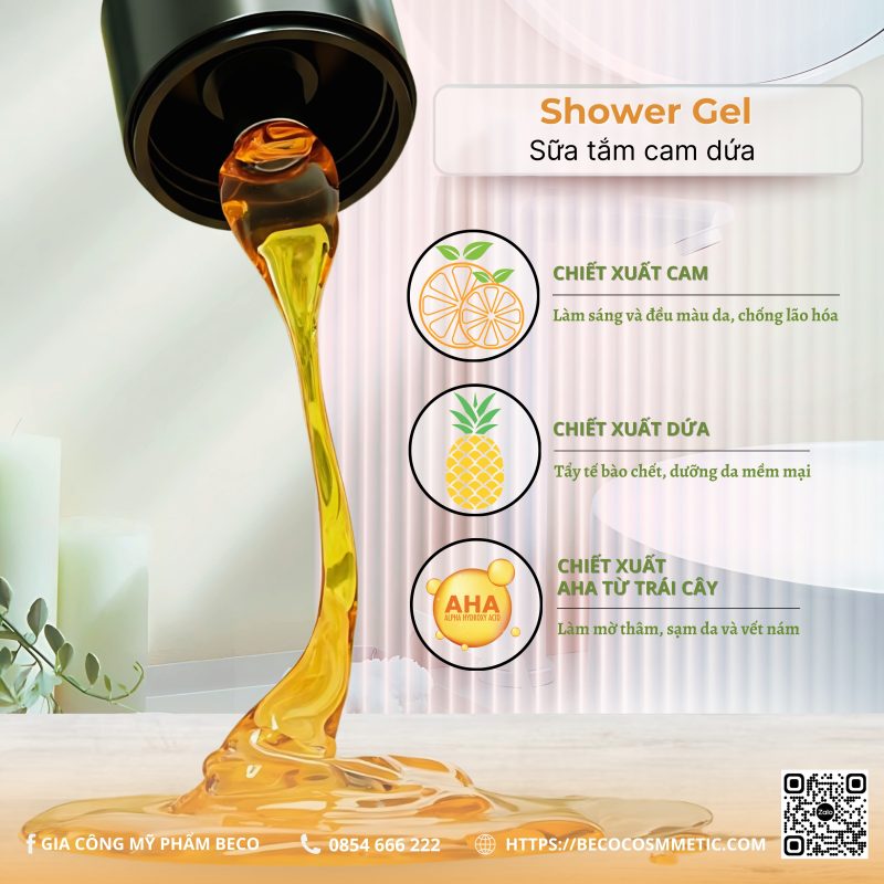 THÀNH PHẦN SỮA TẮM CAM&DỨA