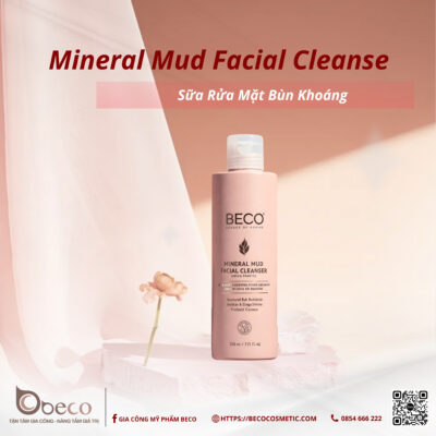 Gia Công Sữa Rửa Mặt Bùn Khoáng – BECO Mineral Mud Facial Cleanser