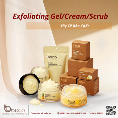 Gia Công Tẩy Tế Bào Chết – BECO Exfoliating Gel/Cream/Scrub