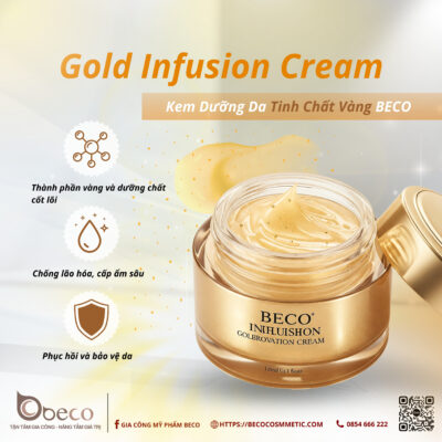 Gia công Kem Dưỡng Da Tinh Chất Vàng BECO (BECO Gold Infusion Cream)