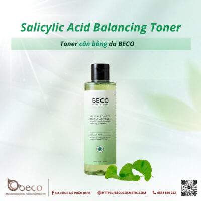 Gia công Toner cân bằng da BECO (BECO Salicylic Acid Balancing Toner)