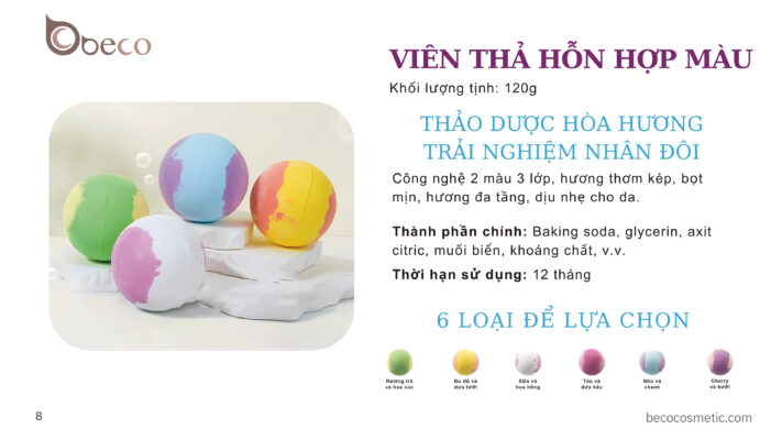VIÊN THẢ HỖN HỢP MÀU