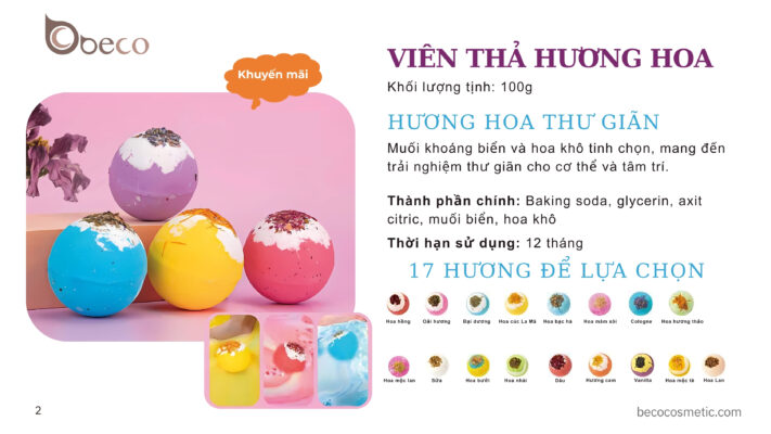 VIÊN THẢ HUƠNG HOA
